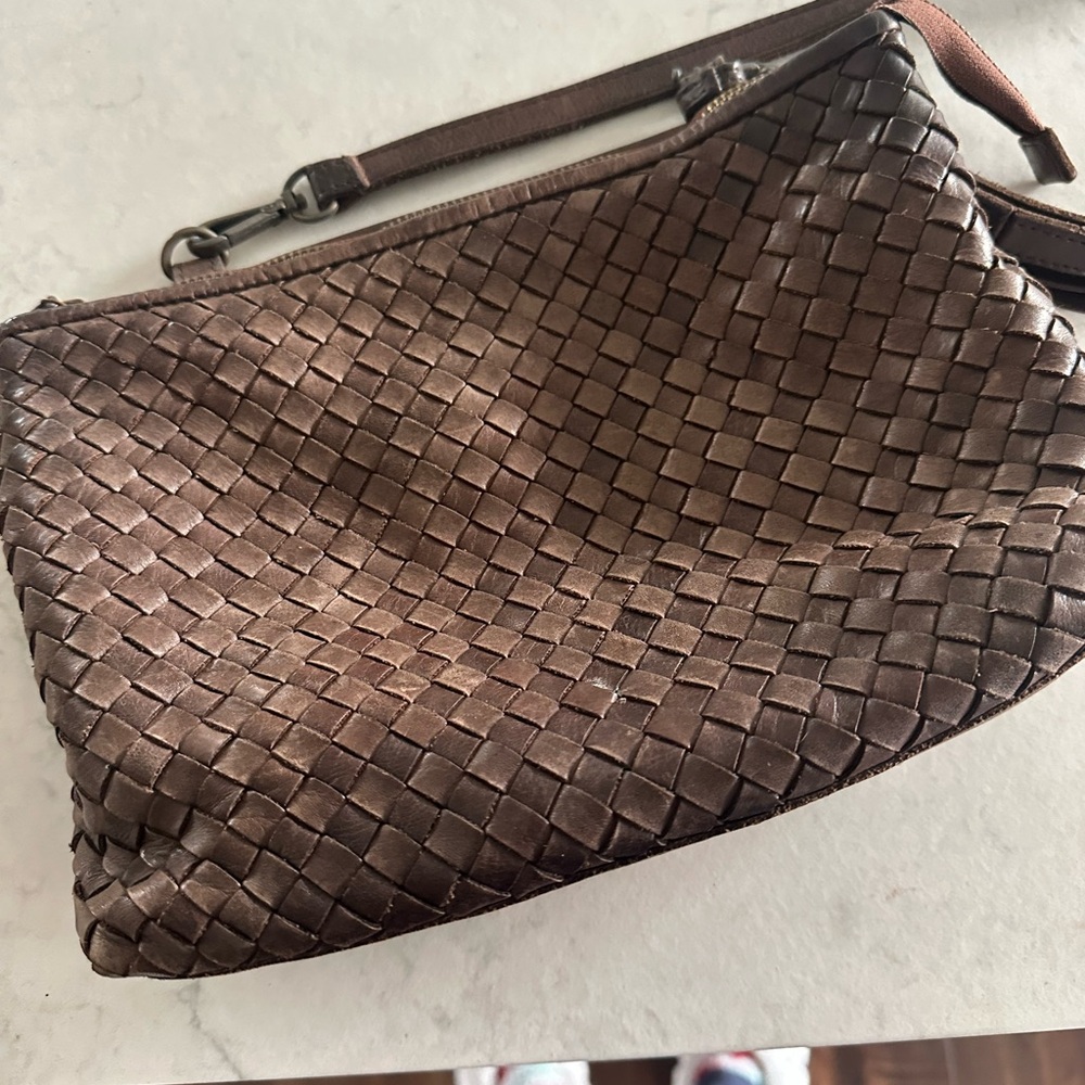 Brown Leather Crossbody Bag
